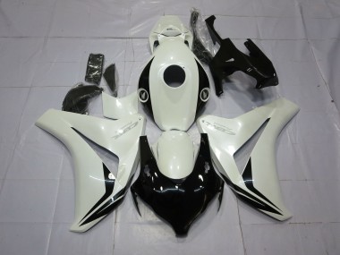 Pearl White and Black 2008-2011 CBR1000RR Fairings