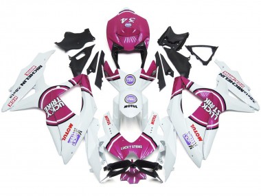Pink 34 Lucky Strike 2008-2010 GSXR 600-750 Fairings