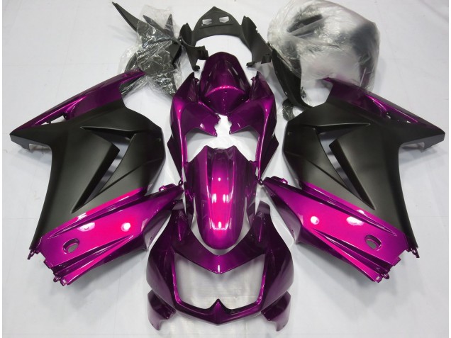 Pink and Matte Black 2008-2012 Ninja 250 Fairings Pink and Matte Black 2008-2012 Ninja 250 Fairings