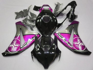 Pink on Black Custom 2008-2011 CBR1000RR Fairings