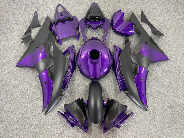 Purple and Matte Black 2008-2016 R6 Fairings