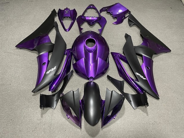 Purple and Matte Black & Logos 2008-2016 R6 Fairings Purple and Matte Black & Logos 2008-2016 R6 Fairings