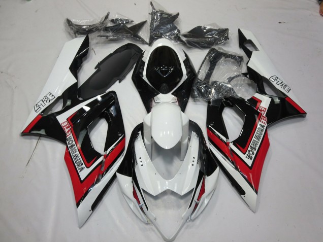 Red Black and White 2005-2006 GSXR 1000 Fairings Red Black and White 2005-2006 GSXR 1000 Fairings