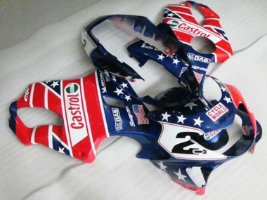 Red Castrol 1999-2000 CBR600 F4 Fairings