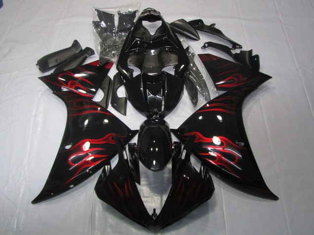 Red Flame 2009-2011 R1 Fairings