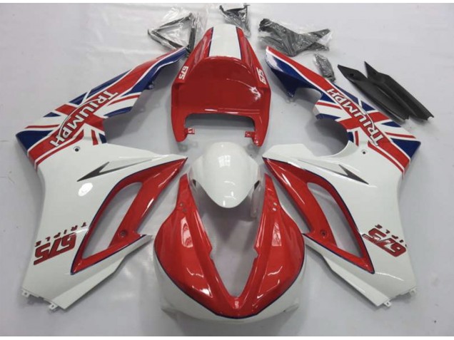 Red and White 2009-2012 Daytona 675 Fairings Red and White 2009-2012 Daytona 675 Fairings