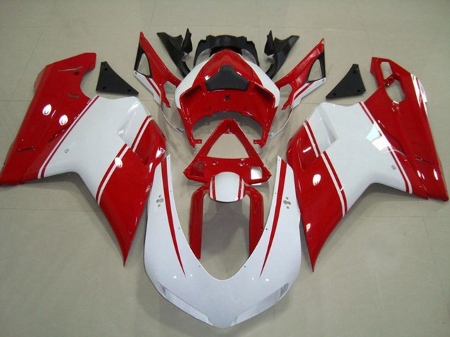 Red and White Pin 2007-2014 Ducati 848 1098 1198 Fairings Red and White Pin 2007-2014 Ducati 848 1098 1198 Fairings