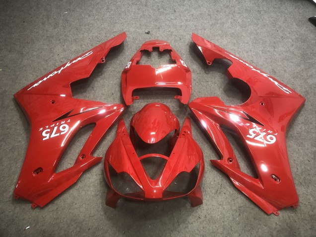 Red with White Decals 2006-2008 Daytona 675 Fairings Red with White Decals 2006-2008 Daytona 675 Fairings