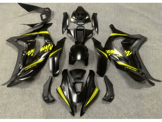 Satin Black & Yellow 2016-2019 ZX10R Fairings
