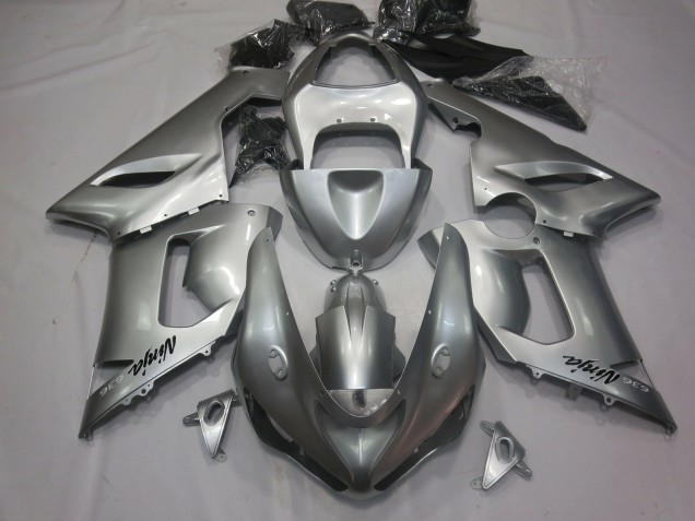 Silver 2005-2006 ZX6R Fairings Silver 2005-2006 ZX6R Fairings