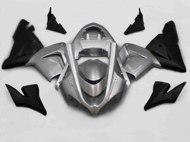 Silver Black 2004-2005 ZX10R Fairings Silver Black 2004-2005 ZX10R Fairings