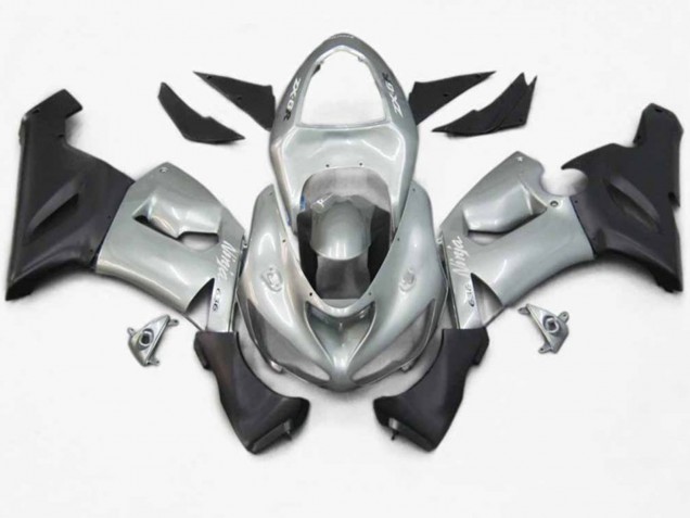 Silver Black Matte 2005-2006 ZX6R Fairings Silver Black Matte 2005-2006 ZX6R Fairings