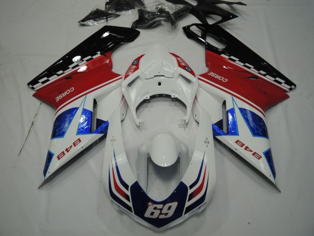 Star Blue 2007-2014 Ducati 848 1098 1198 Fairings Star Blue 2007-2014 Ducati 848 1098 1198 Fairings