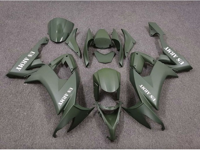 US Army Matte Green 2008-2010 ZX10R Fairings