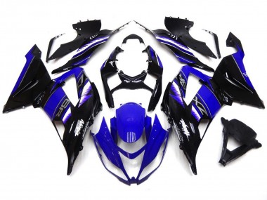 Vibrant Deep Blue and Black 2013-2018 ZX6R Fairings