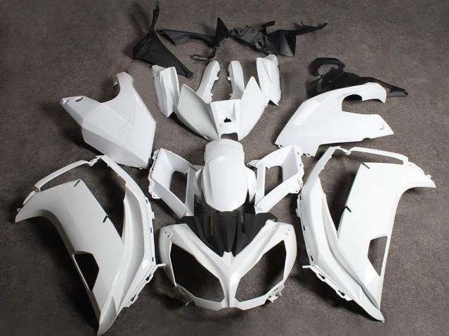 White 2012-2016 Ninja 650R Fairings