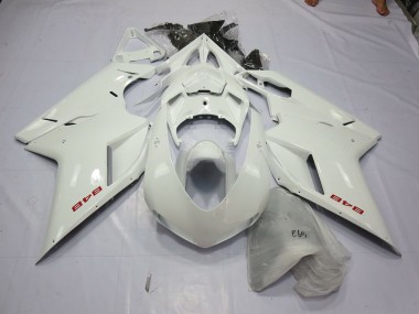White Pearl 2007-2014 Ducati 848 1098 1198 Fairings