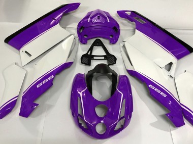 White Purple and Black 2003-2004 Ducati 749 999 Fairings