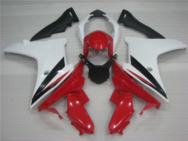White Red and Black 2011-2012 CBR600F Fairings