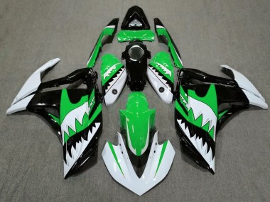 White Shark & Green 2015-2018 R3 Fairings