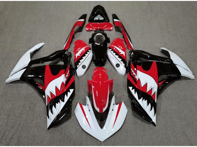 White Shark & Red 2015-2018 R3 Fairings