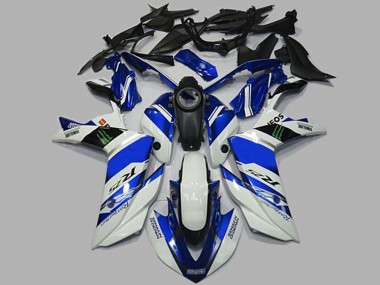 White and Blue 2015-2018 R3 Fairings