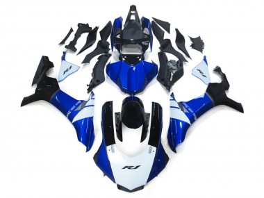 White and Blue 2015-2019 R1 Fairings