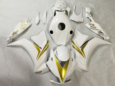 White and Gold 2012-2016 CBR1000RR Fairings