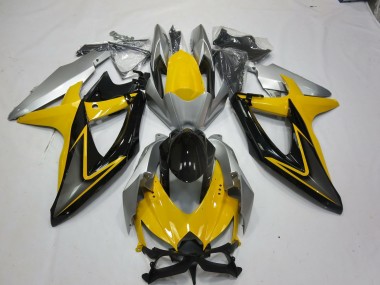 Yellow Black 2008-2010 GSXR 600-750 Fairings